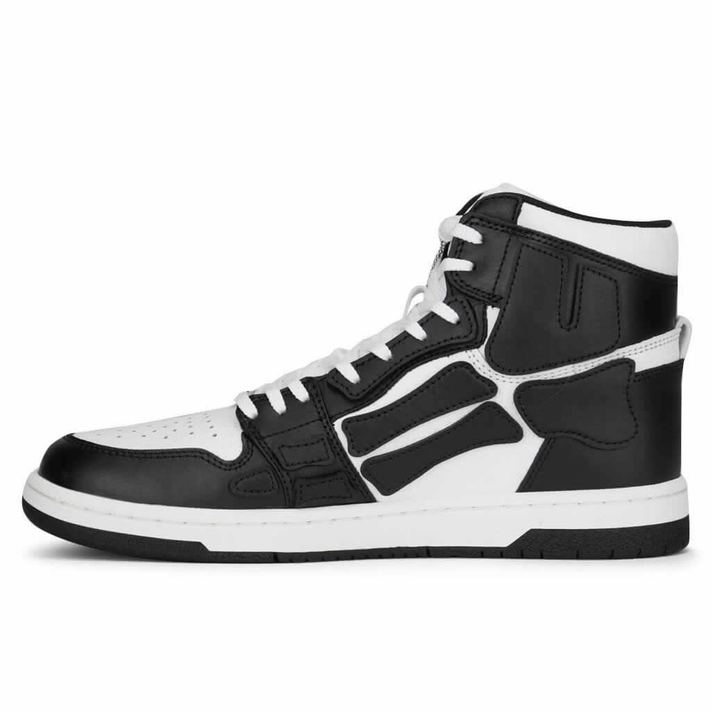 A M I R I Skel Top High Leather Sneakers Black White Mfs002 004 (1) - www.newkick.vip A M I R I Skel Top High Leather Sneakers Black White Mfs002 004 (1) - www.newkick.vip