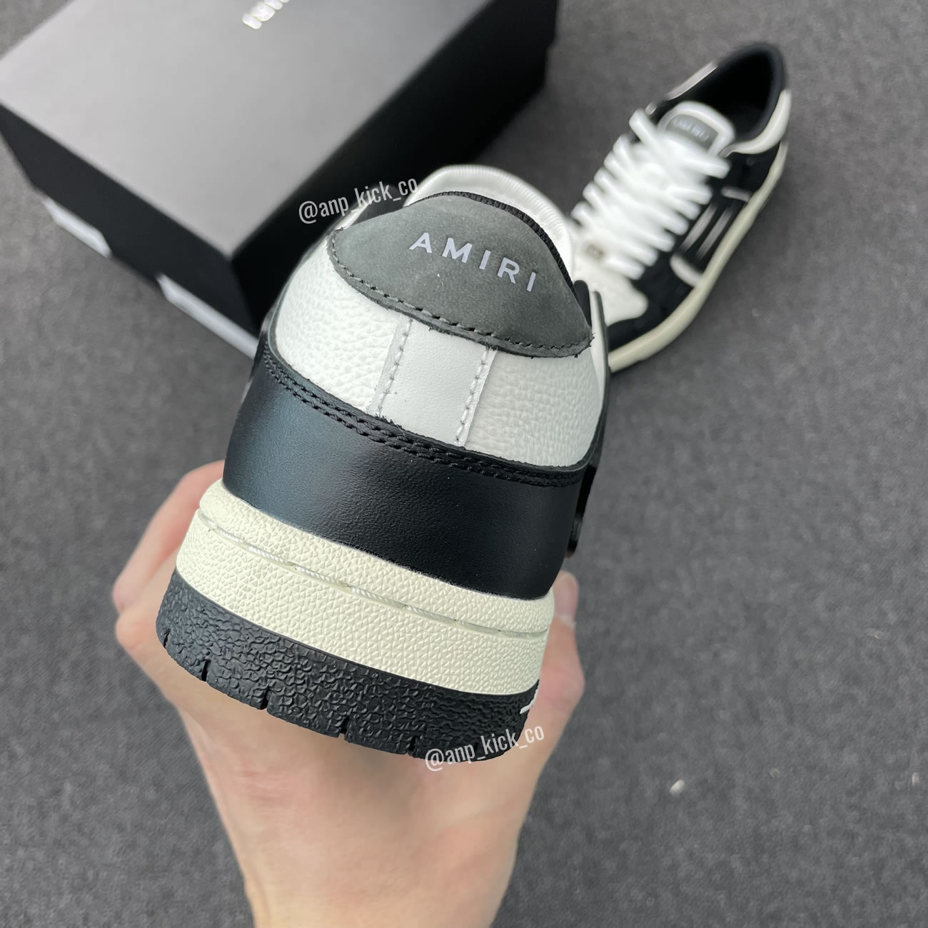 A M I R I Skel Top Low Leather Sneakers Black White Anpkick Mfs003 004 (3) - www.newkick.vip