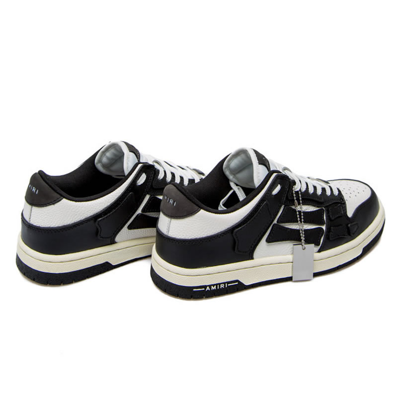 A M I R I Skel Top Low Leather Sneakers Black White Mfs003 004 (5) - www.newkick.vip