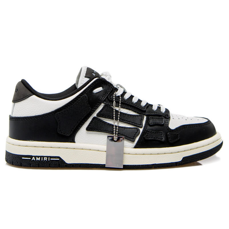 A M I R I Skel Top Low Leather Sneakers Black White Mfs003 004 (2) - www.newkick.vip