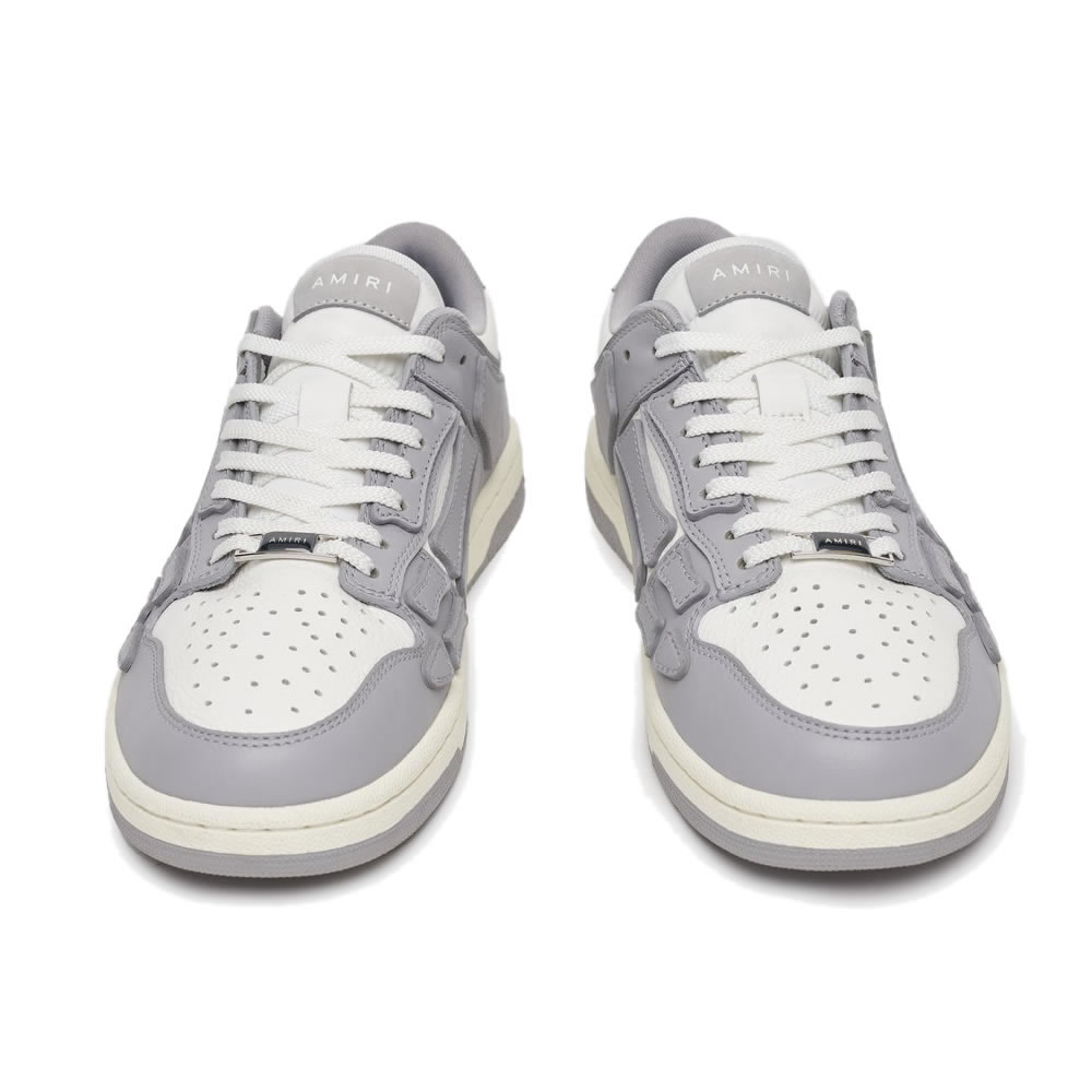 A M I R I Skel Top Low Leather Sneakers Grey White Mfs003 043 (5) - www.newkick.vip