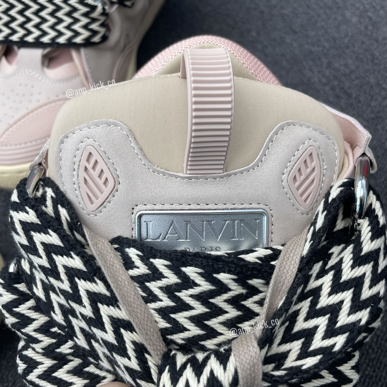 L A N V I N Leather Curb Sneakers Pink Anpkick Drag A2051 (6) - www.newkick.vip L A N V I N Leather Curb Sneakers Pink Anpkick Drag A2051 (6) - www.newkick.vip