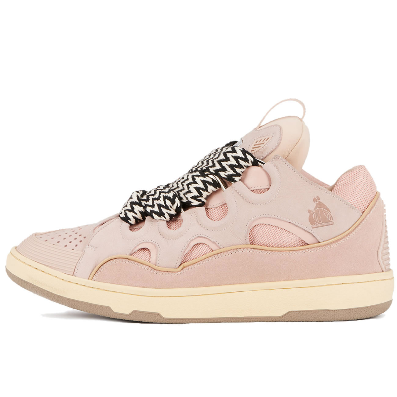 L A N V I N Leather Curb Sneakers Pink Drag A2051 (1) - www.newkick.vip L A N V I N Leather Curb Sneakers Pink Drag A2051 (1) - www.newkick.vip