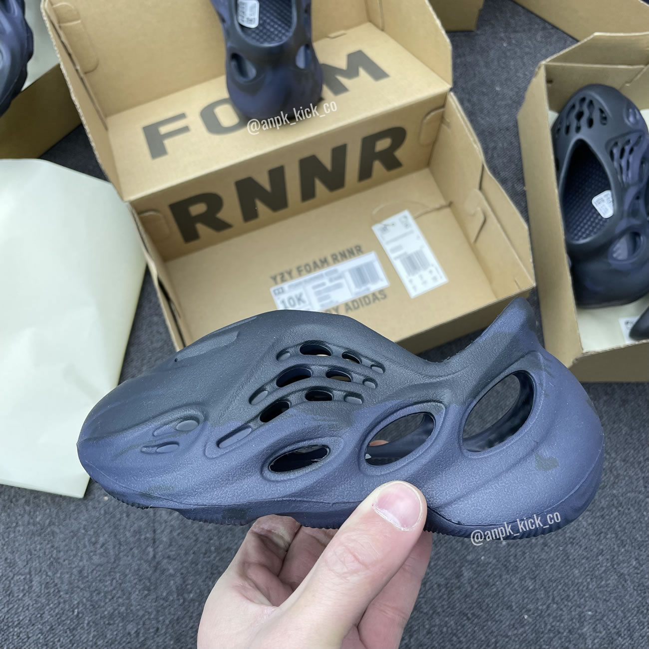 Adidas Yeezy Foam Rnnr Mineral Blue Kids Anpkick Gx8506 (4) - www.newkick.vip