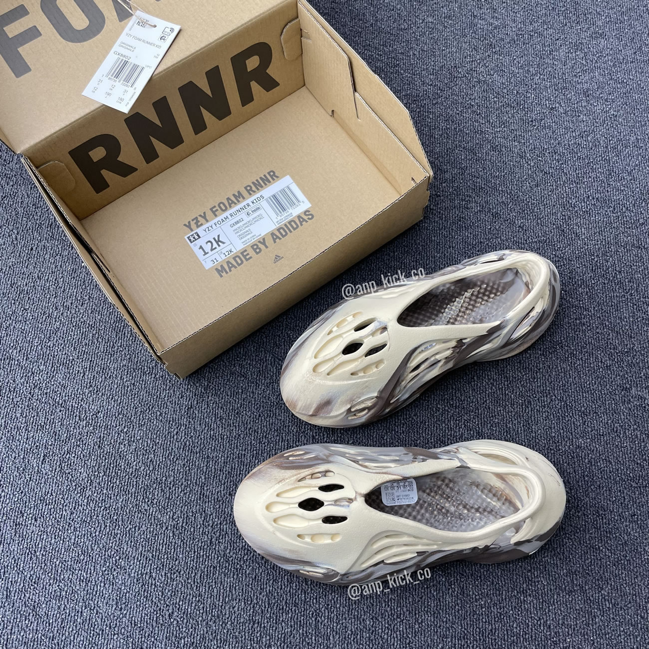 Adidas Yeezy Foam Rnnr Mx Cream Clay Anpkick Gx8802 (1) - www.newkick.vip