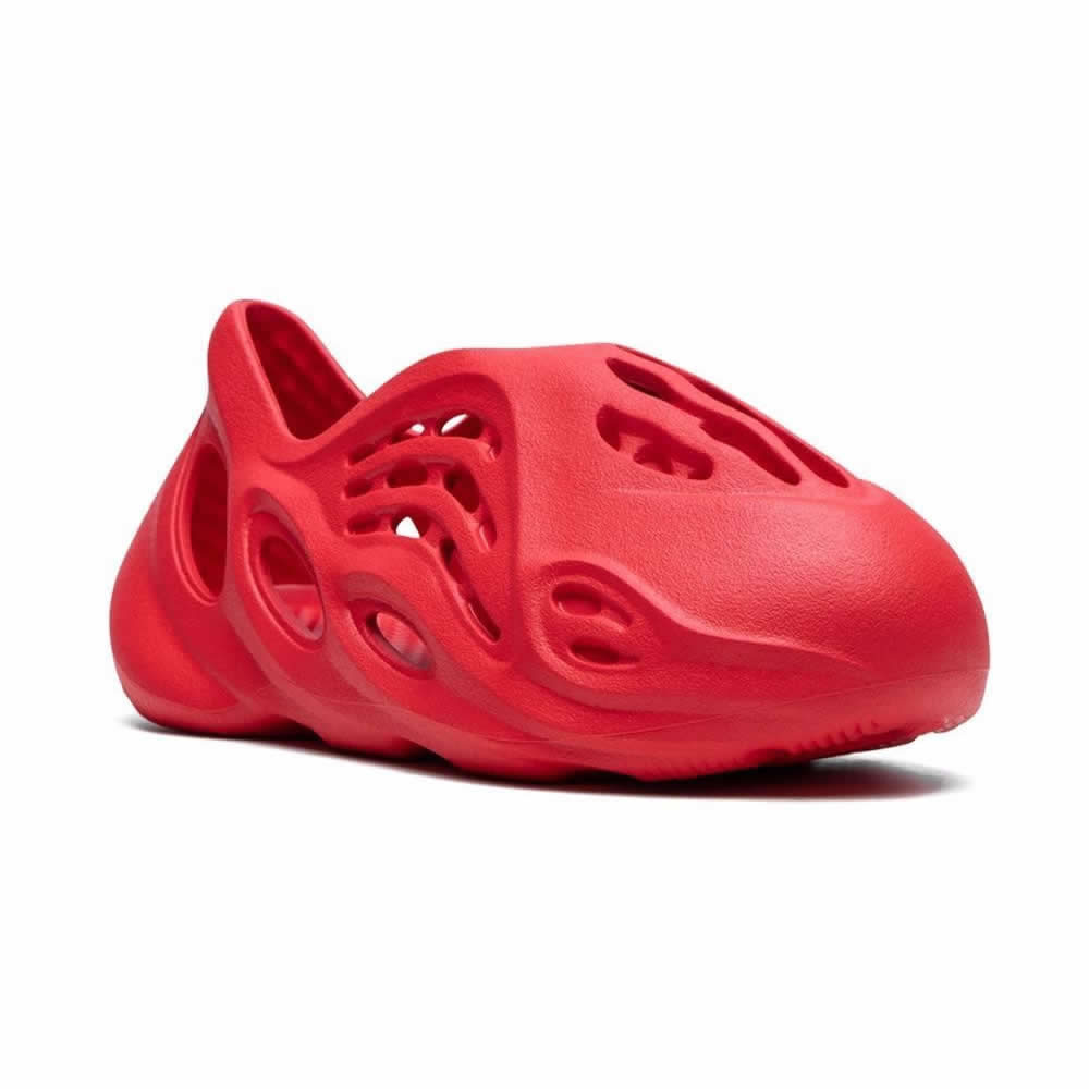 Adidas Yeezy Foam Rnnr Vermillion Red Kids Gx1136 (3) - www.newkick.vip