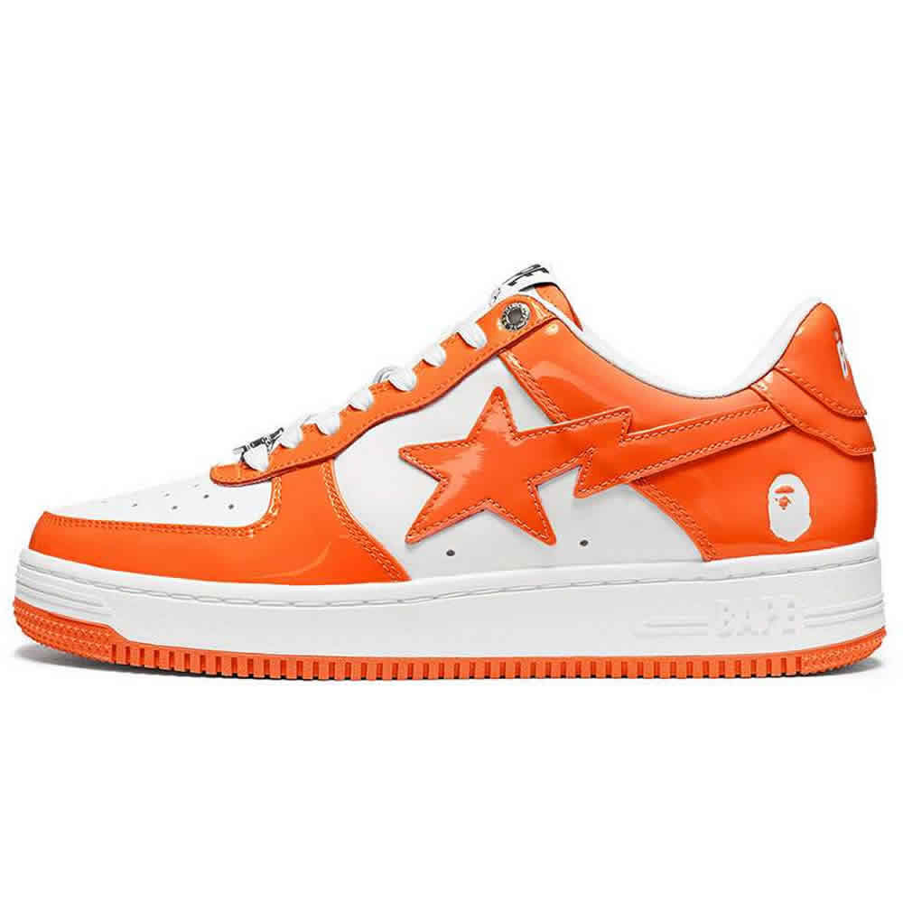 A Bathing Ape Bape Sta Low Orange (1) - www.newkick.vip