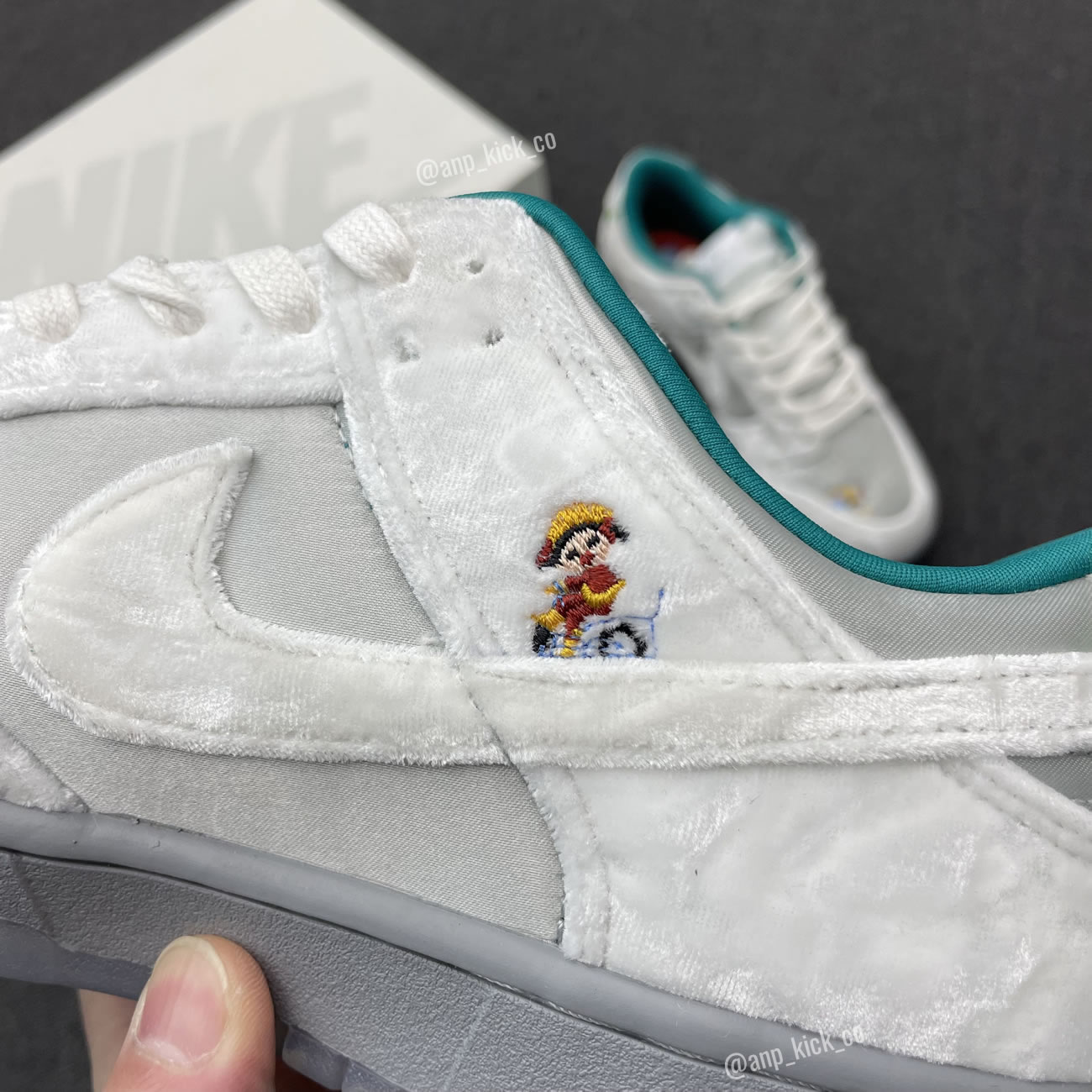 Nike Dunk Low Ice White Silver Blue Anpkick Do2326 001 (7) - www.newkick.vip