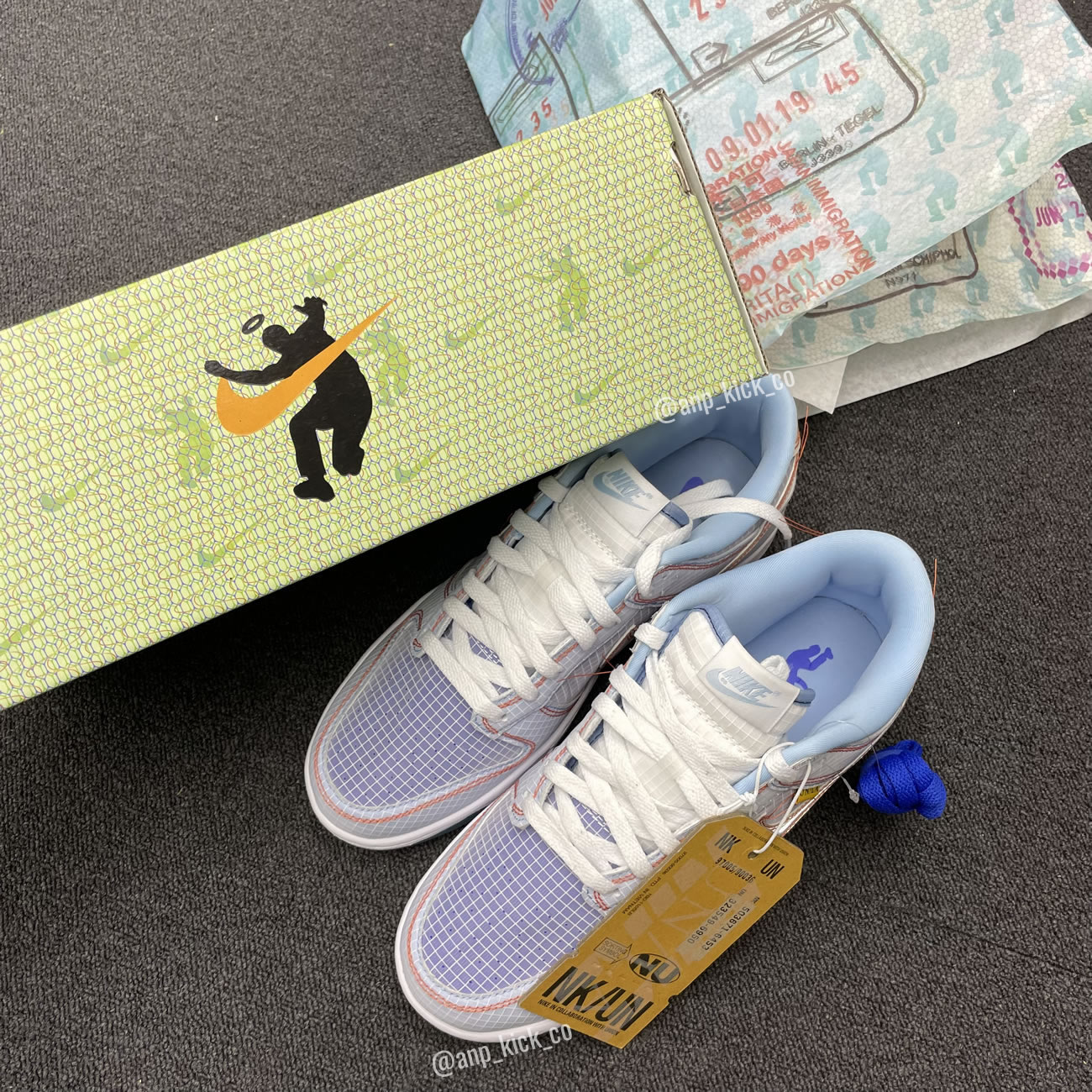 Union Los Angeles Nike Dunk Low Hyper Royal Psychic Blue Anpkick Dj9649 400 (12) - www.newkick.vip