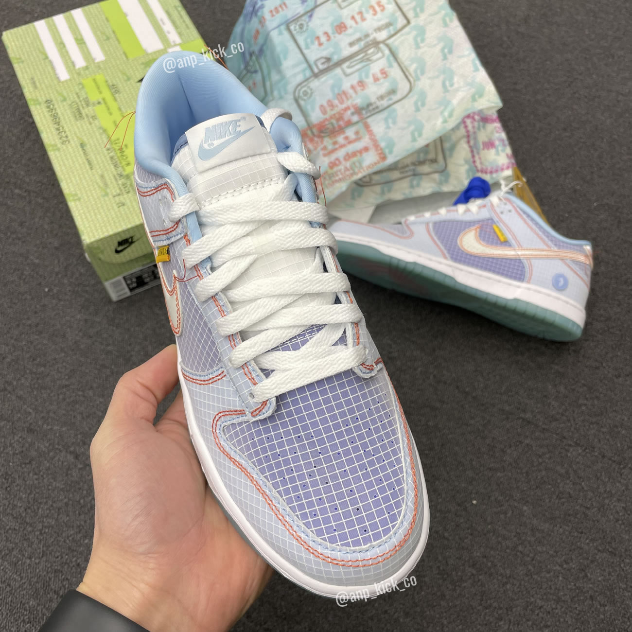 Union Los Angeles Nike Dunk Low Hyper Royal Psychic Blue Anpkick Dj9649 400 (5) - www.newkick.vip