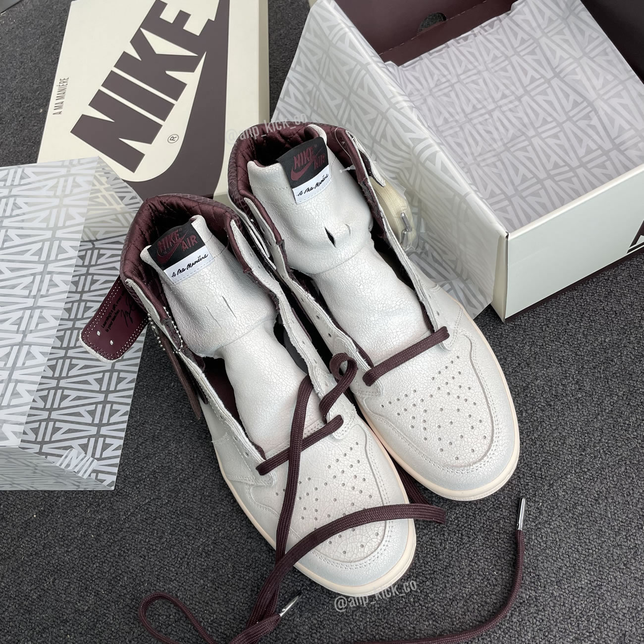 A Ma Maniere Air Jordan 1 High Og Sail And Burgundy Anpkick Do7097 100 (14) - www.newkick.vip