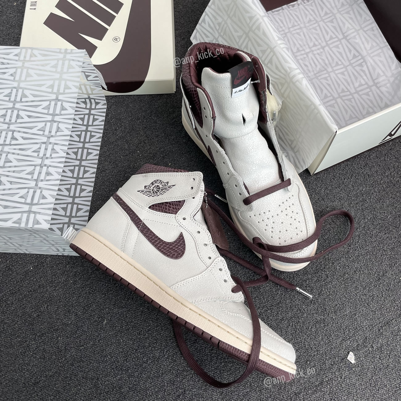 A Ma Maniere Air Jordan 1 High Og Sail And Burgundy Anpkick Do7097 100 (15) - www.newkick.vip