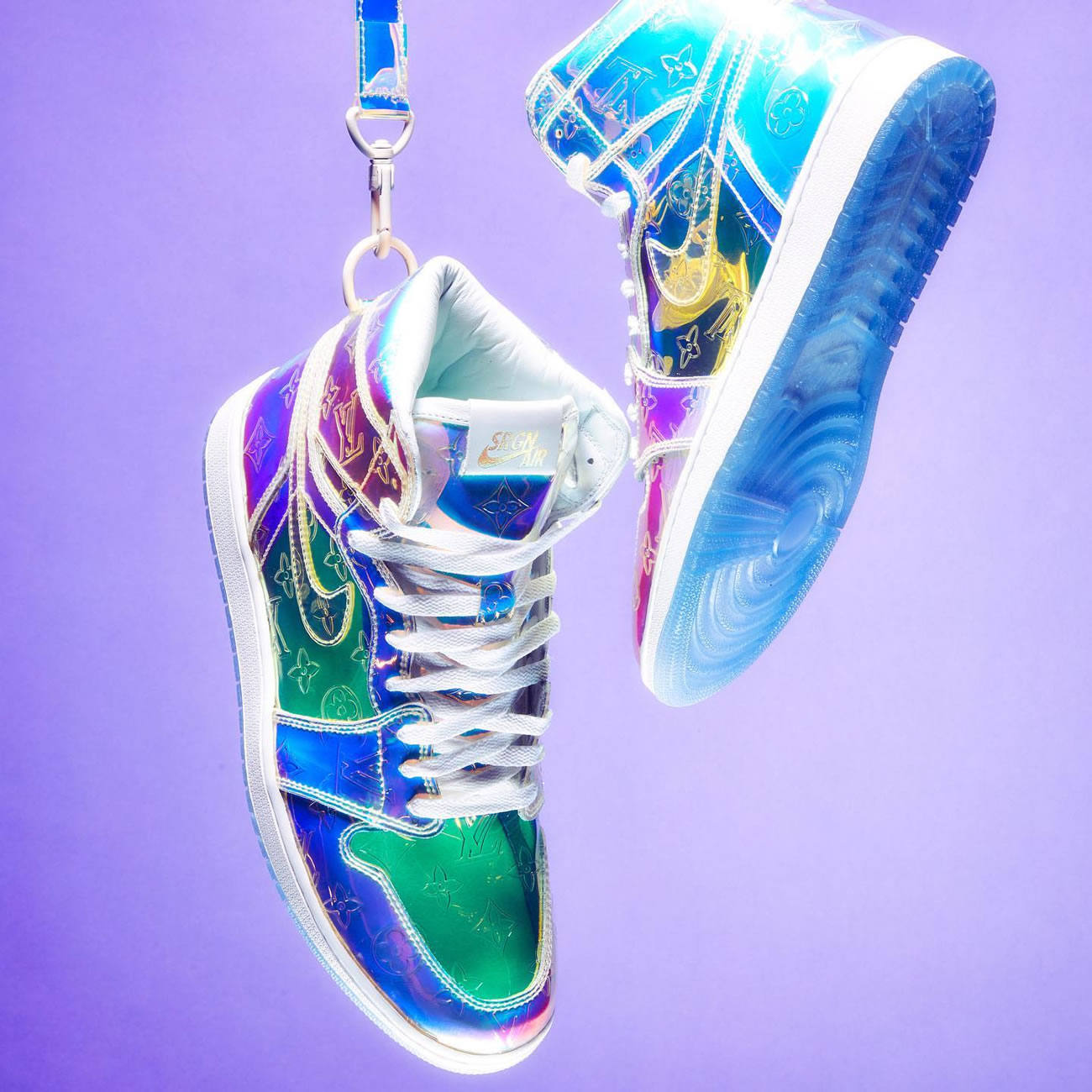 L V Air Jordan 1 Retro High Anpkick Custom Making (2) - www.newkick.vip