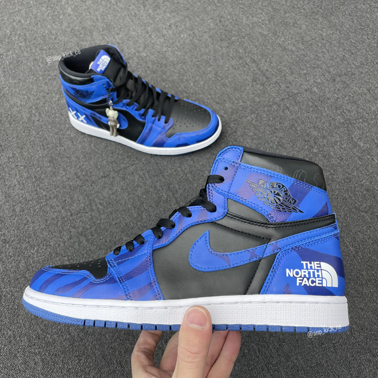 The North Face Kaws Air Jordan 1 Retro High Shoes Anpkick Custom Making (1) - www.newkick.vip