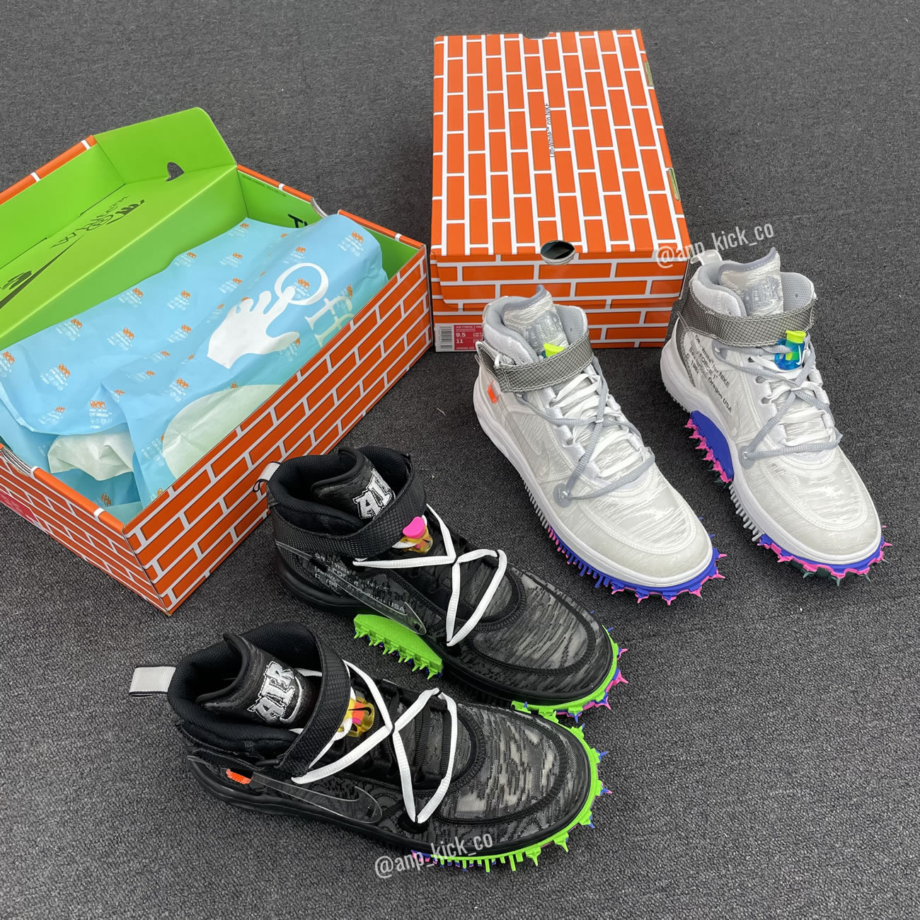 Off White Nike Air Force 1 Mid Black Do6290 001 White Do6290 100 (1) - www.newkick.vip