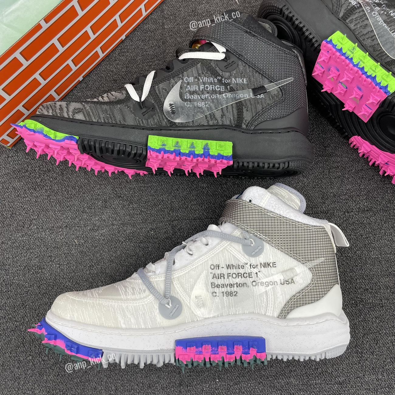 Off White Nike Air Force 1 Mid Black Do6290 001 White Do6290 100 (10) - www.newkick.vip