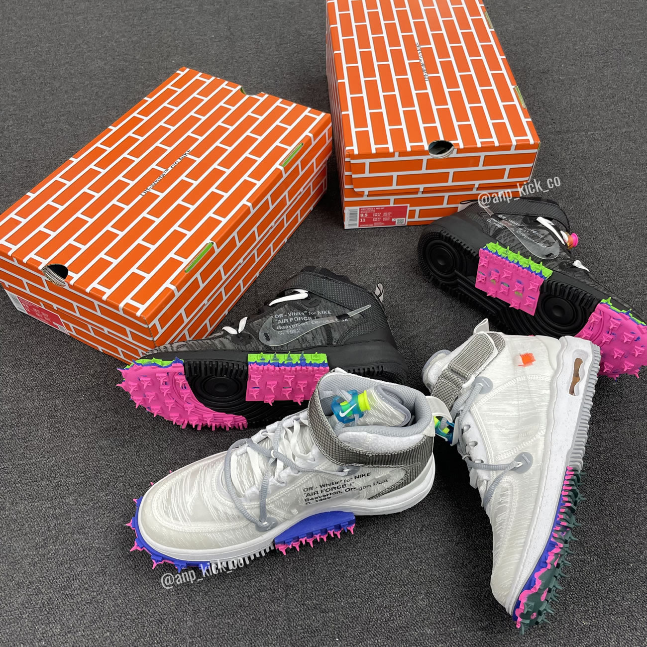 Off White Nike Air Force 1 Mid Black Do6290 001 White Do6290 100 (13) - www.newkick.vip