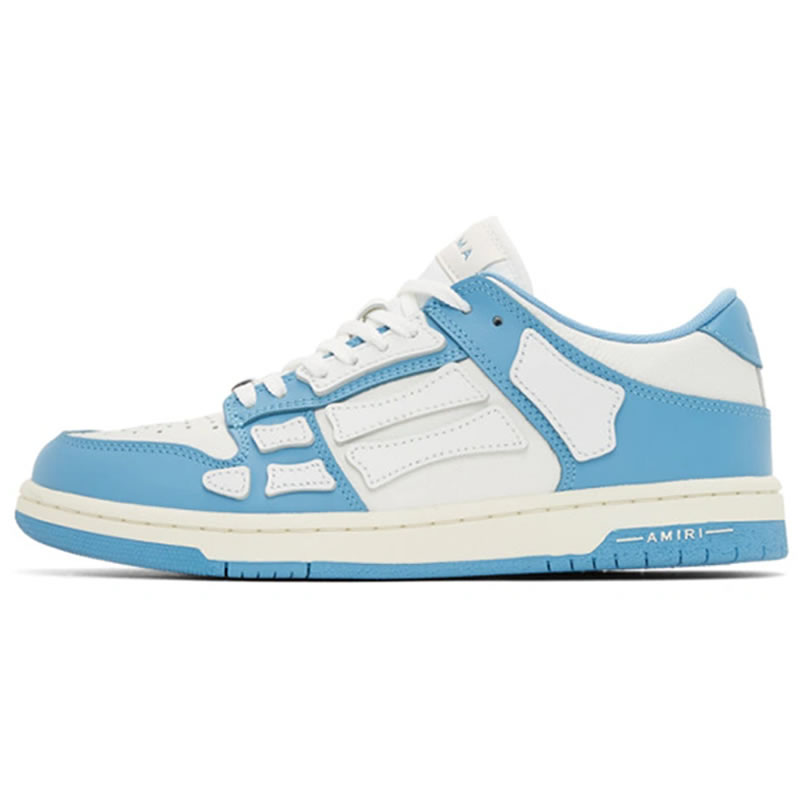 A M I R I Skel Top Low Leather Sneakers Blue Mfs003 462 (1) - www.newkick.vip