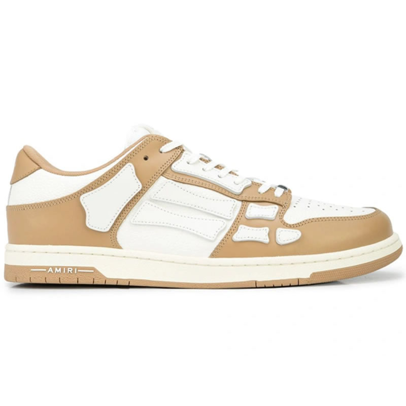 A M I R I Skel Top Low Leather Sneakers Brown Mfs003 281 (2) - www.newkick.vip