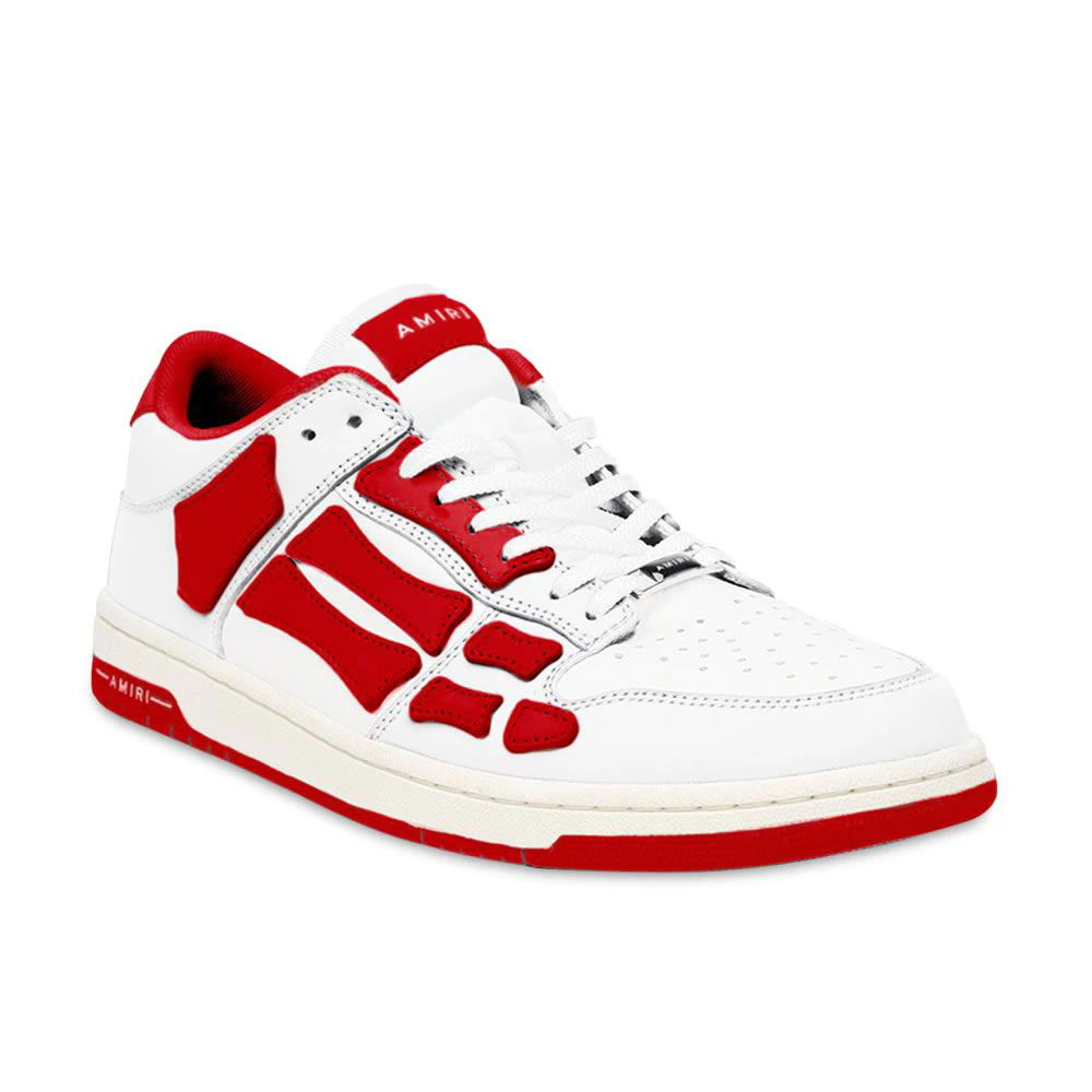 A M I R I Skel Top Low Leather Sneakers Red Mfs003 124 (4) - www.newkick.vip A M I R I Skel Top Low Leather Sneakers Red Mfs003 124 (4) - www.newkick.vip