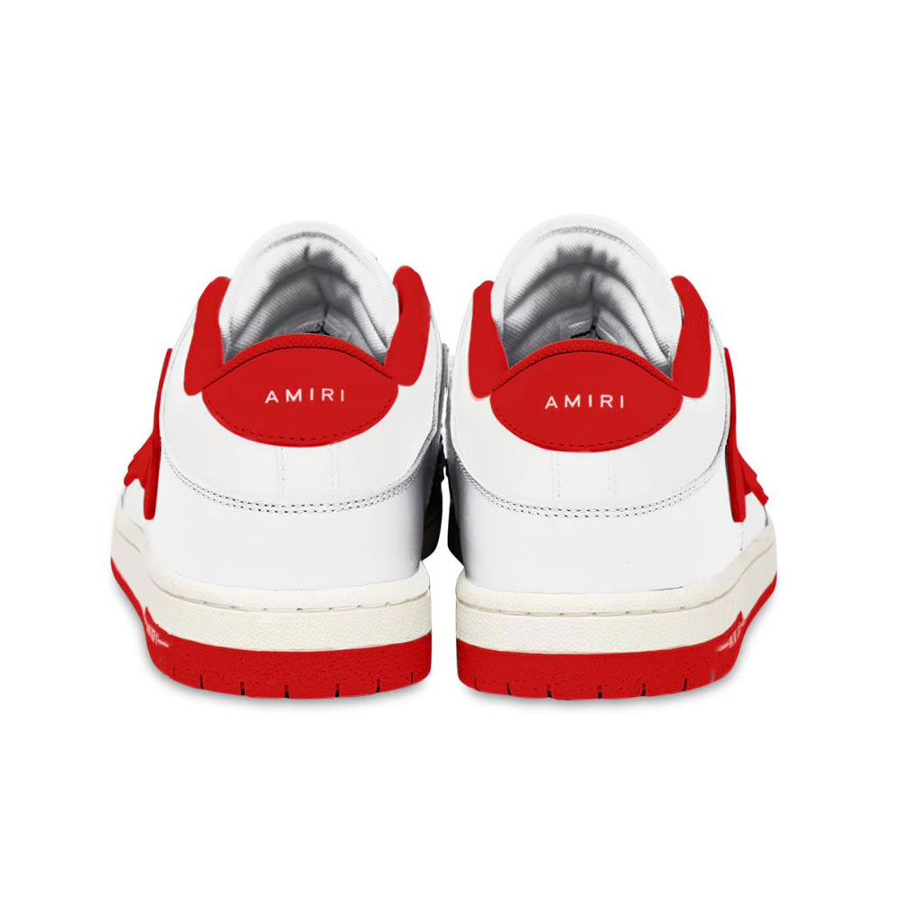 A M I R I Skel Top Low Leather Sneakers Red Mfs003 124 (5) - www.newkick.vip