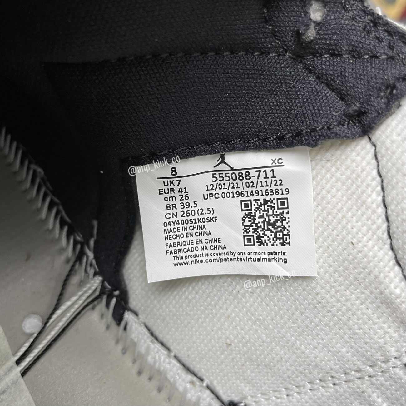 Air Jordan 1 Retro High Og Anpkick Yellow Toe 555088 711 (12) - www.newkick.vip