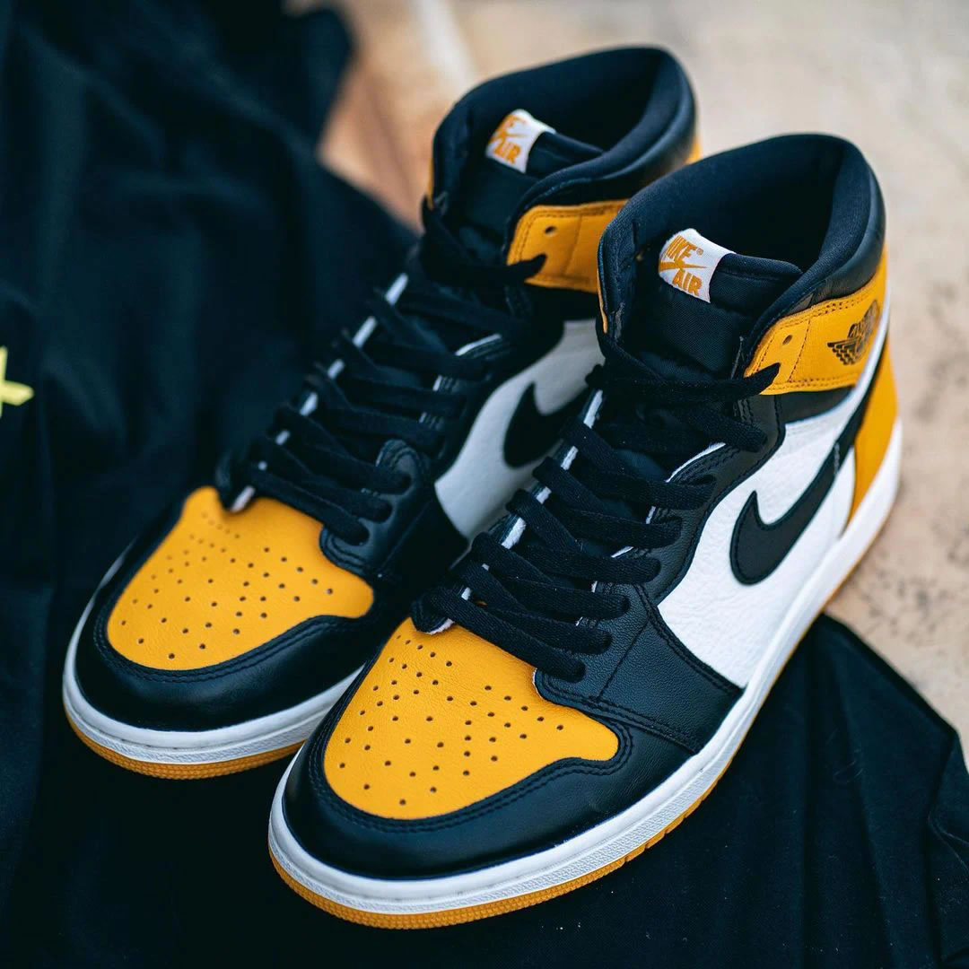 Air Jordan 1 Retro High Og Yellow Toe 555088 711 (5) - www.newkick.vip