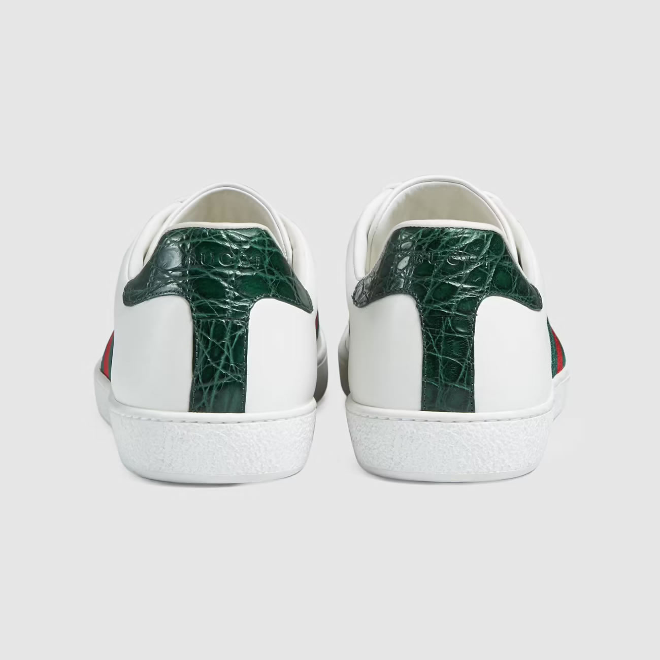 G U C C I Gg Ace Leather Sneaker For Mens Womens (4) - www.newkick.vip