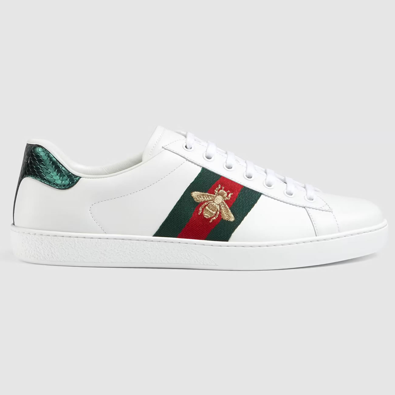 G U C C I Gg Ace Sneaker With Bee For Mens Womens (1) - www.newkick.vip