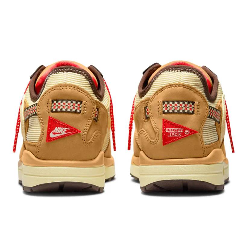 Nike Air Max 1 Travis Scott Cactus Jack Wheat Lemon Drop Do9392 701 (3) - www.newkick.vip