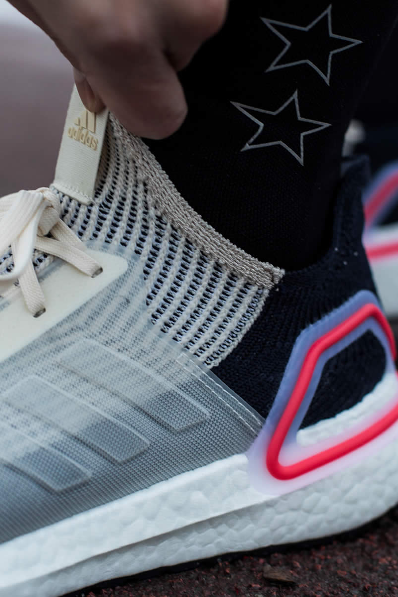 Adidas Ultra Boost 19 Colorways On Feet Active Red Cloud White B37703 (4) - www.newkick.vip