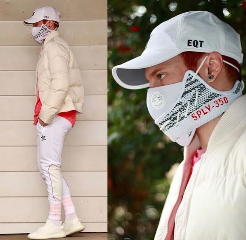 Adidas Yeezy Boost 350 V2 Zebra Face Mask (3) - www.newkick.vip