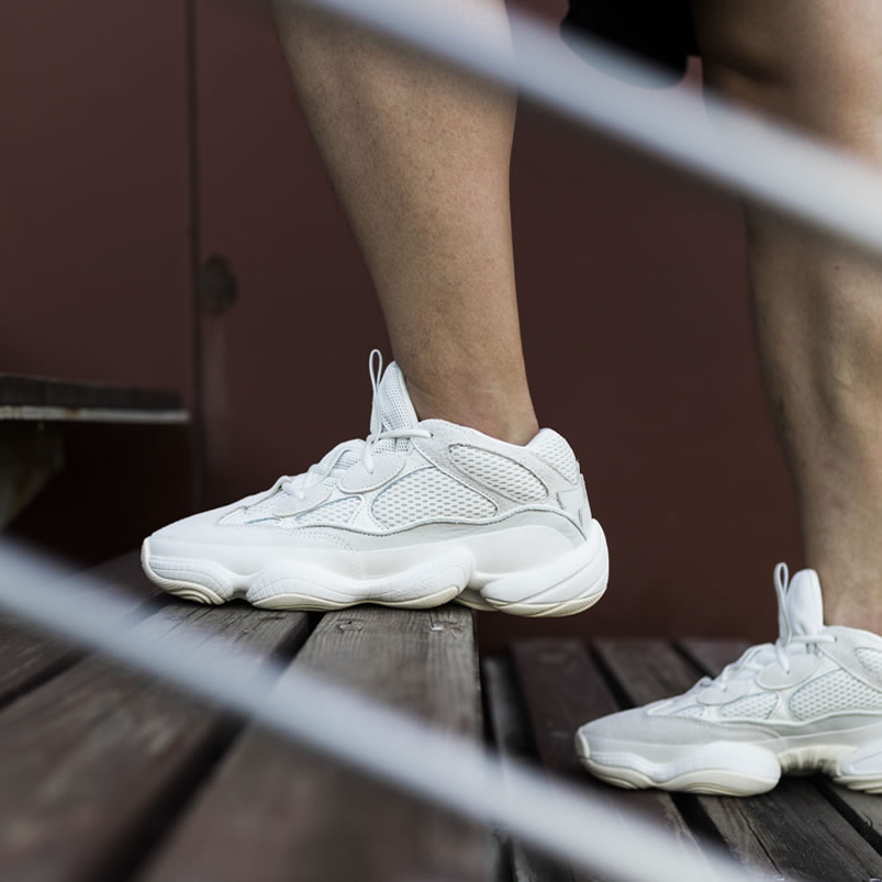 Adidas Yeezy 500 Bone White On Feet Outfit Fv3573 Release Date (6) - www.newkick.vip