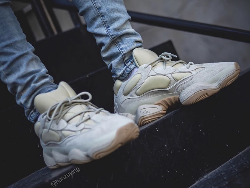 Adidas Yeezy 500 Stone White Fw4839 On Feet Release Date (5) - www.newkick.vip