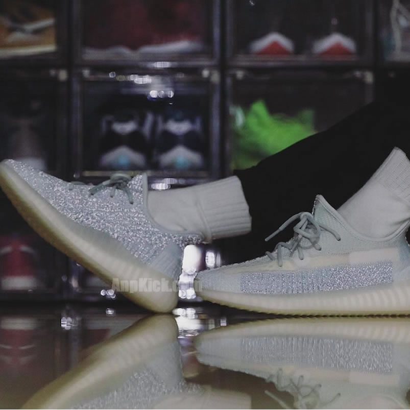 Adidas Yeezy Boost 350 V2 Cloud White On Feet Reflective Release Date Fw5317 (2) - www.newkick.vip