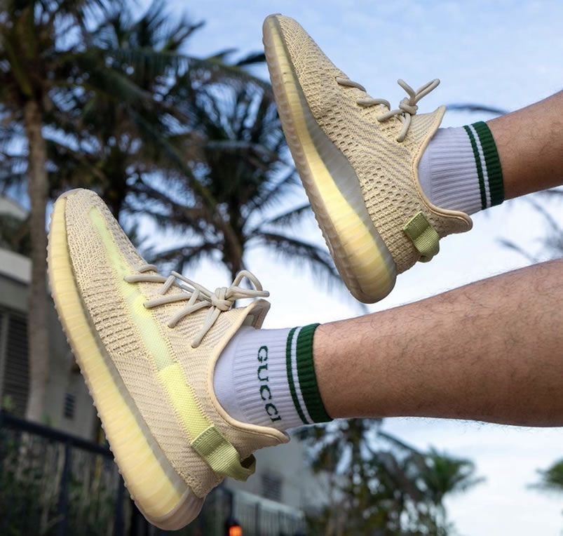 Adidas Yeezy Boost 350 V2 Flax On Feet Fx9028 New Release Date (15) - www.newkick.vip