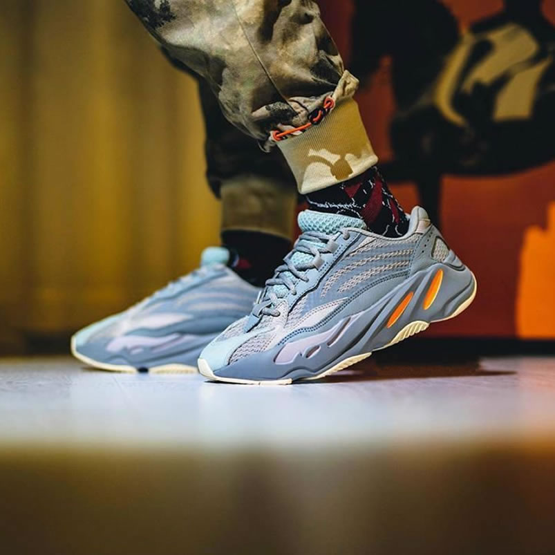 Adidas Yeezy Boost 700 V2 Inertia On Feet Outfits Fw2549 (2) - www.newkick.vip