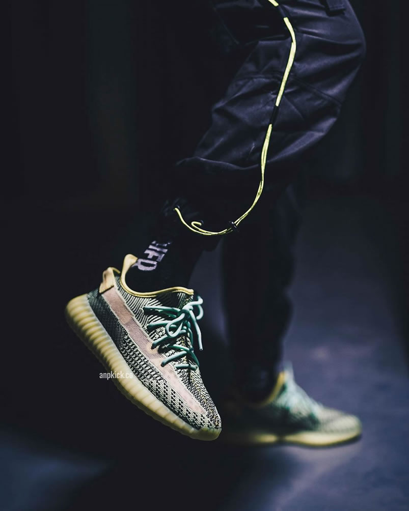 Adidas Yeezy Boost 350 V2 Yeezreel Non Reflective On Feet Release Date Fw5191 (2) - www.newkick.vip