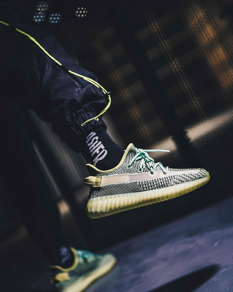 Adidas Yeezy Boost 350 V2 Yeezreel Non Reflective On Feet Release Date Fw5191 (6) - www.newkick.vip