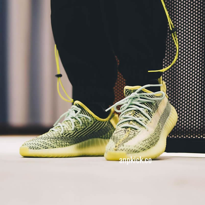 Adidas Yeezy Boost 350 V2 Yeezreel Reflective Green Black On Feet Release Date Fw4130 (1) - www.newkick.vip Adidas Yeezy Boost 350 V2 Yeezreel Reflective Green Black On Feet Release Date Fw4130 (1) - www.newkick.vip