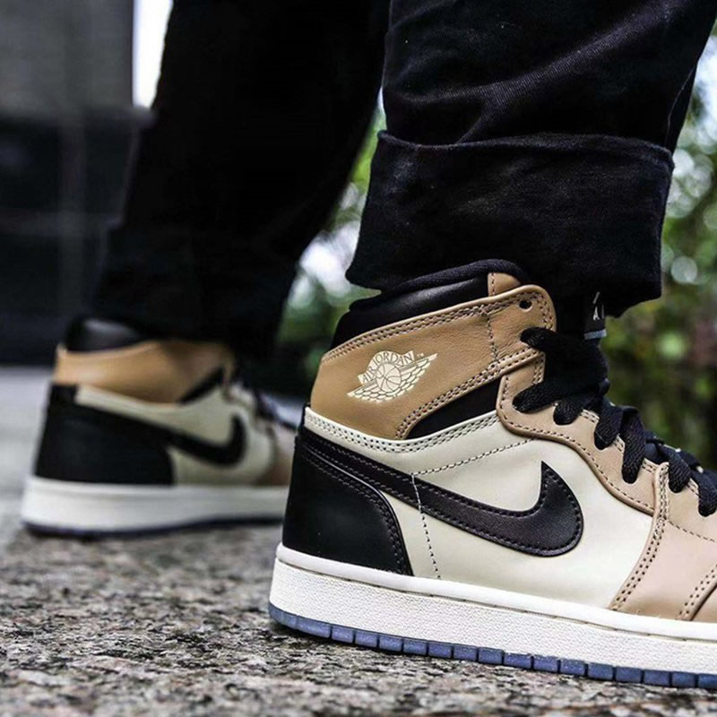Air Jordan 1 High On Feet Premium Fossil Mens Wmns New Aj1 Shoes Ah7389 003 (2) - www.newkick.vip