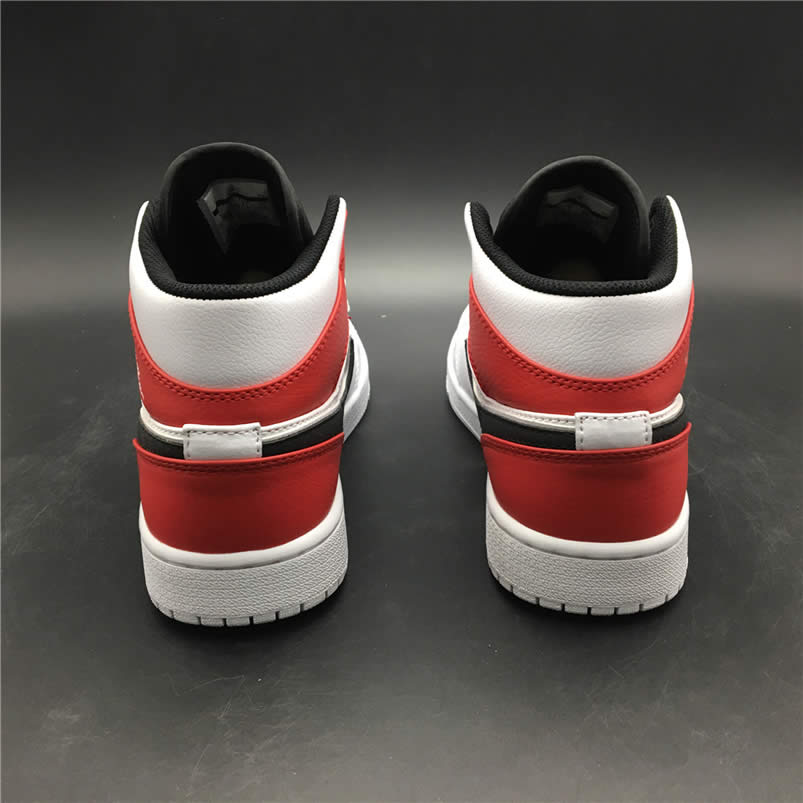 Air Jordan 1 Mid Gives The Bulls Aj1 White Red 554724 116 (8) - www.newkick.vip