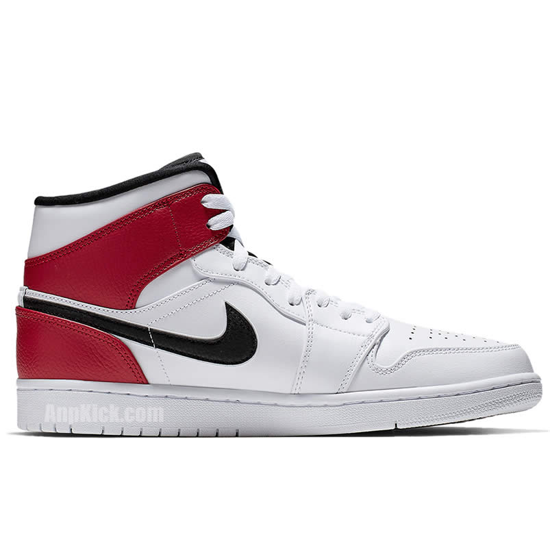 Air Jordan 1 Mid Gives The Bulls White Red 554724 116 (2) - www.newkick.vip