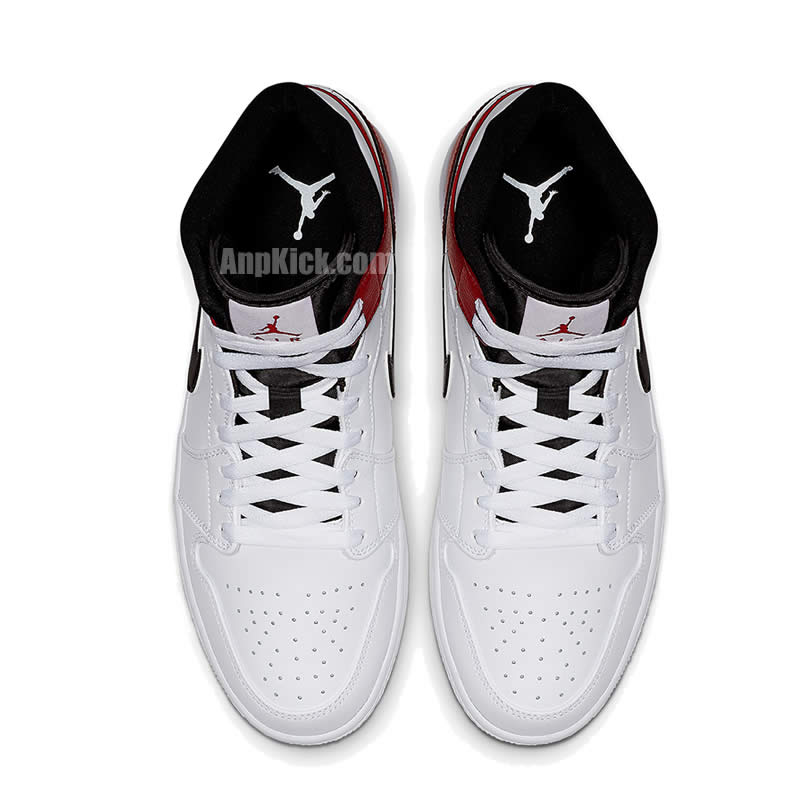 Air Jordan 1 Mid Gives The Bulls White Red 554724 116 (4) - www.newkick.vip