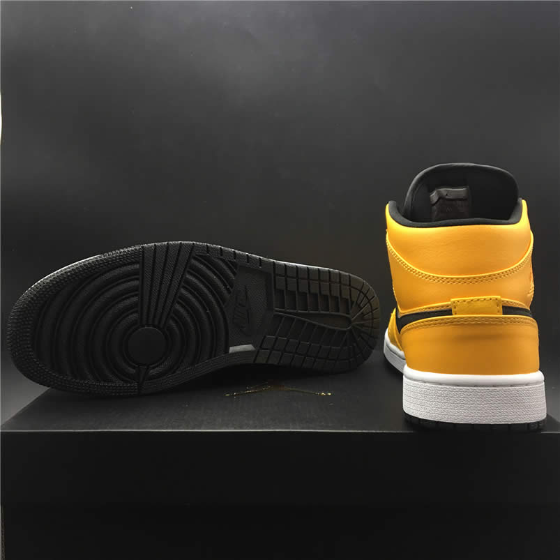 Air Jordan 1 Mid Shoes Taxi Yellow University Gold Aj1 554724 700 (10) - www.newkick.vip