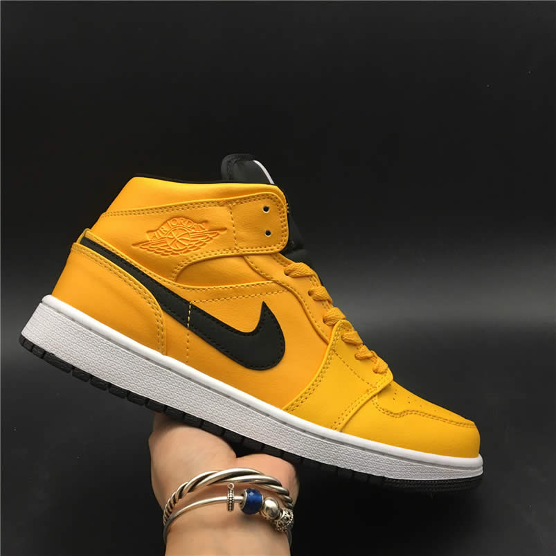 Air Jordan 1 Mid Shoes Taxi Yellow University Gold Aj1 554724 700 (12) - www.newkick.vip