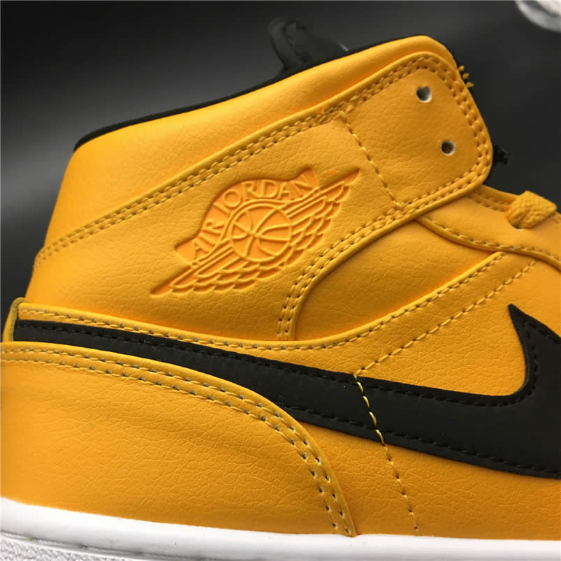 Air Jordan 1 Mid Shoes Taxi Yellow University Gold Aj1 554724 700 (13) - www.newkick.vip