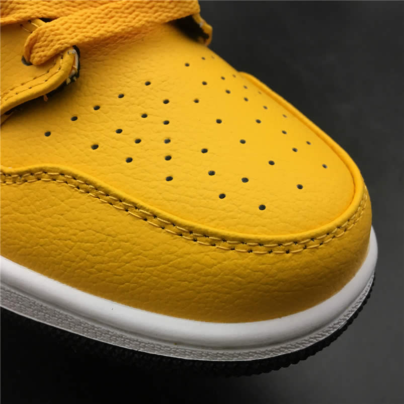 Air Jordan 1 Mid Shoes Taxi Yellow University Gold Aj1 554724 700 (15) - www.newkick.vip
