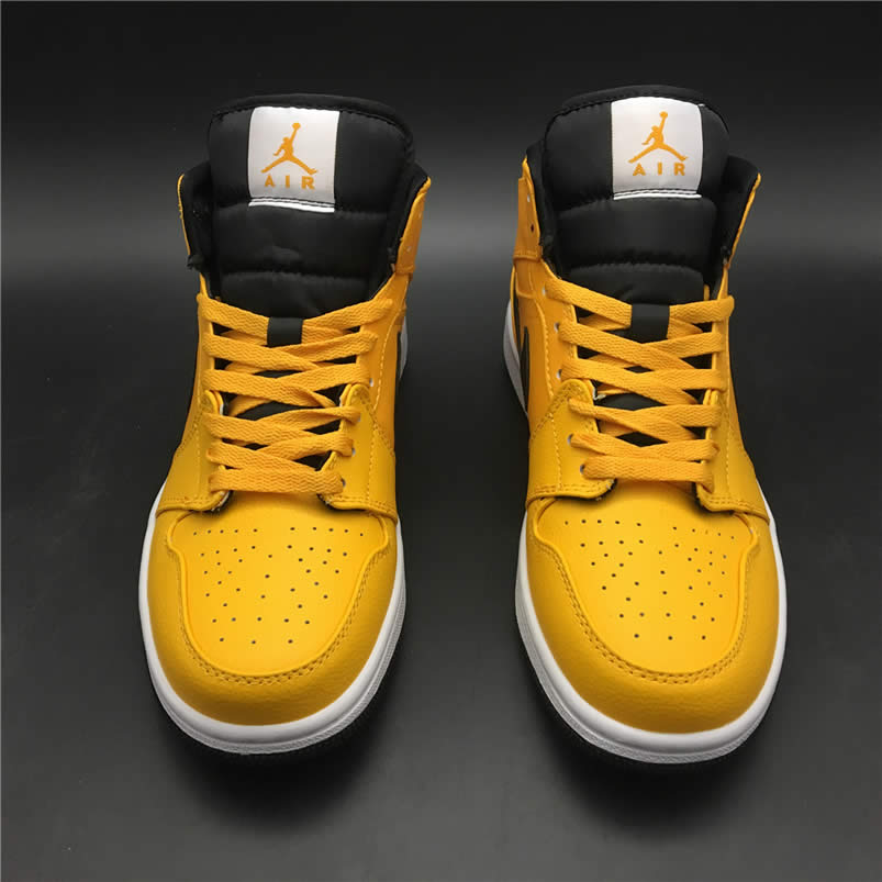 Air Jordan 1 Mid Shoes Taxi Yellow University Gold Aj1 554724 700 (5) - www.newkick.vip
