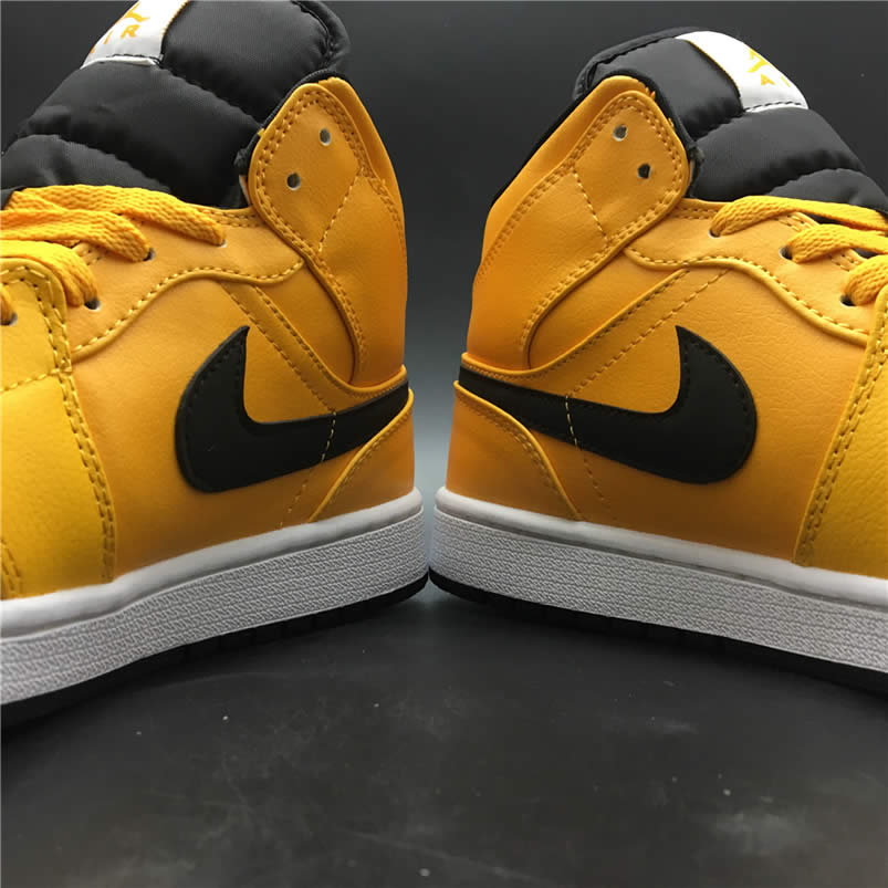 Air Jordan 1 Mid Shoes Taxi Yellow University Gold Aj1 554724 700 (6) - www.newkick.vip